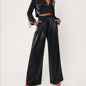 Pleated wide trousers size 14